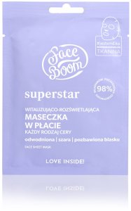 Face Boom Superstar Witalizująco-Rozświetlająca Maseczka w płacie 1