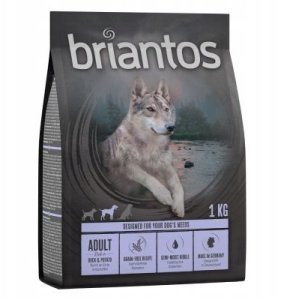 Sucha karma dla psa Briantos Adult, kaczka z ziemniakami, bez zbóż 4x1 kg 1