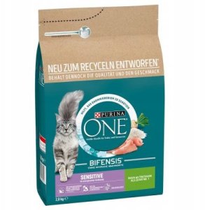 Karma sucha dla kota PURINA ONE Sensitive 3 x 2,8kg 1