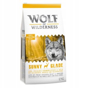 Sucha karma Wolf of Wilderness Adult Sunny Glade, jeleń 12 kg 1