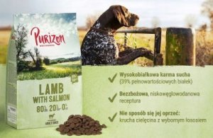 Sucha karma Purizon Adult, jagnięcina i łosoś, bez zbóż 12 kg 2