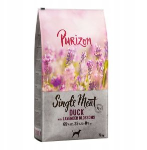 Karma Purizon Single Meat Adult, kaczka z jabłkiem i kwiatami lawendy 12 kg 1