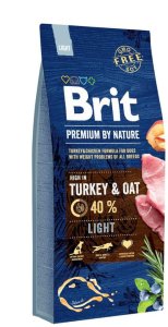 Karma dla psa Brit Premium by Nature Light dla psów z nadwagą 2 x 15 kg 1