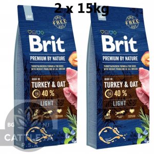 Brit Karma dla psa Brit Premium by Nature Light dla psów z nadwagą 2 x 15 kg 2
