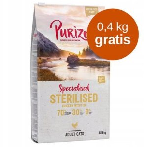 Sucha karma Purizon Adult Sterilised dla kota, kurczak i ryba  6,5 kg 9