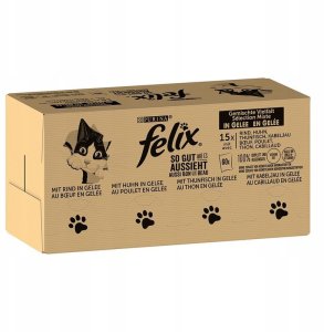 Karma mokra Felix Fantastic w galarecie, So gut wie es aussieht, 120 x 85 g 1