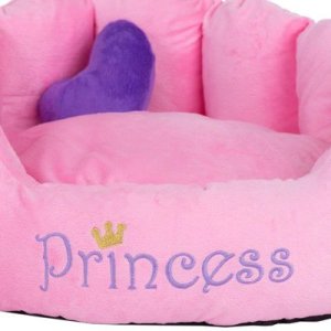 Legowisko Princess różowy kojec dla psa kota 45 cm x 40 cm 6