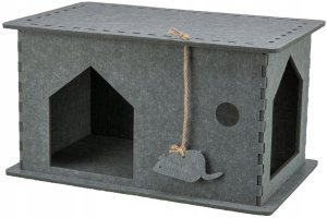 Trixie Jaskinia Lene, dla kota , szare, 40 x 50 x 40 cm 2