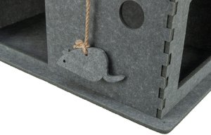 Trixie Jaskinia Lene, dla kota , szare, 40 x 50 x 40 cm 3