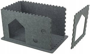 Trixie Jaskinia Lene, dla kota , szare, 40 x 50 x 40 cm 6