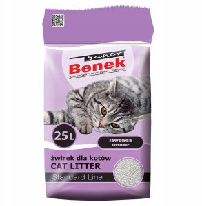 Super Benek Lawenda 25L Żwirek dla kota Fioletowy 1