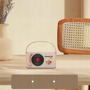 GŁOŚNIK BLUETOOTH BEZPRZEWODOWY PRZENOŚNY MOBILNY MAŁY W STYLU RETRO 4