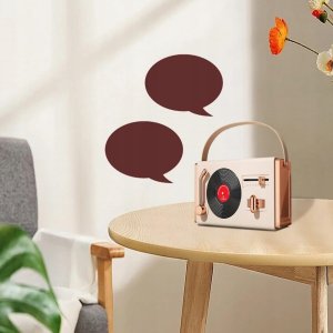 GŁOŚNIK BLUETOOTH BEZPRZEWODOWY PRZENOŚNY MOBILNY MAŁY W STYLU RETRO 9