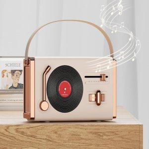 GŁOŚNIK BLUETOOTH BEZPRZEWODOWY PRZENOŚNY MOBILNY MAŁY W STYLU RETRO 2