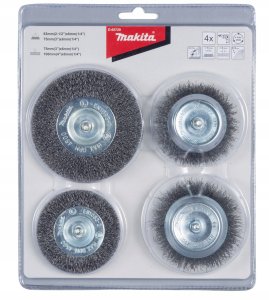 Makita Rundbürsten-Set 4tlg. Stahl 3