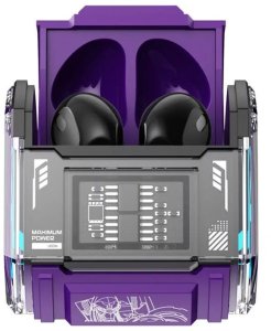 Słuchawki Transformers Słuchawki TWS MG-C03 Bluetooth 5.3, 13mm, 5h, Fioletowe 2