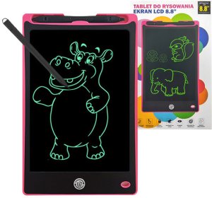 TRUSTY TABLET DO RYSOWANIA 8,8 CALA + RYSIK GRAFICZNY RÓŻOWY - BEZ BATERII 1