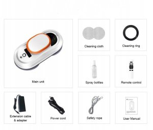 INTELIGENTNY ROBOT DO MYCIA SZYB OKNA LUSTRA PODŁÓG SZKLANYCH DRZWI ZESTAW 3