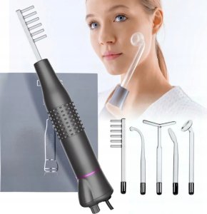 PROFESJONALNY DARSONVAL URZĄDZENIE KOSMETYCZNE DO TWARZY I SKÓRY + 5 PELOT 2