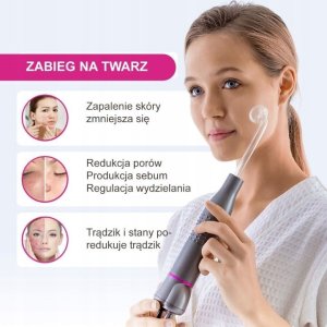 PROFESJONALNY DARSONVAL URZĄDZENIE KOSMETYCZNE DO TWARZY I SKÓRY + 5 PELOT 3