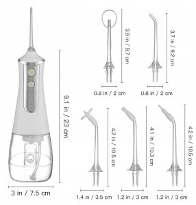 PROFESJONALNY DENTYSTYCZNY IRYGATOR DO ZĘBÓW BEZPRZEWODOWY MOCNY - 5 DYSZ 3