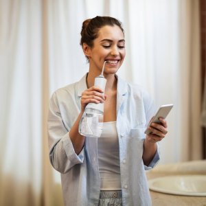 PROFESJONALNY DENTYSTYCZNY IRYGATOR DO ZĘBÓW BEZPRZEWODOWY MOCNY - 5 DYSZ 7