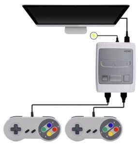 PEGASUS PEGAZUS KONSOLA TV RETRO 2 PADY HDMI 621 GIER DLA Dzieci Braders 3