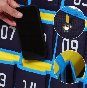 4kom.pl Numerowany Uchwyt Na Telefon Komórkowy Do Klas Organizer Kieszeń Na Telefon 7