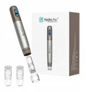 Dermapen Hydra Pen do mezoterapii - Zestaw z 2 wymiennymi kartridżami 1