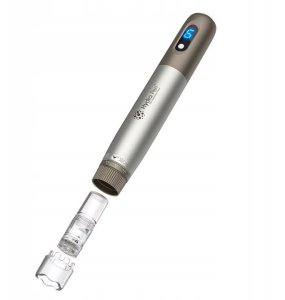 Dermapen Hydra Pen do mezoterapii - Zestaw z 2 wymiennymi kartridżami 7