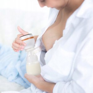 Elektryczny laktator piersi braders cichy bez BPA 180ml 4 tryby LCD 6