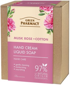 Green Pharmacy Zestaw do pielęgnacji dłoni Musk Rose i Cotton 1
