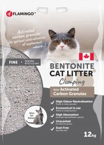 CAT LITTER BENTONITE ACTV CARB GRAN12KG 1
