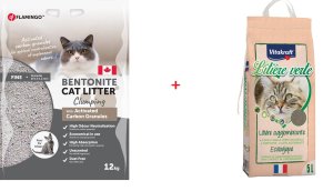 CAT LITTER BENTONITE ACTV CARB GRAN12KG 4