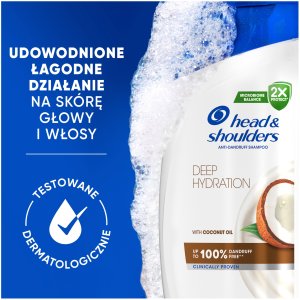 head & shoulders Head&Shoulders Deep Hydration Szampon Do Włosów Coconut 400ml 3