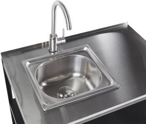 Ambiance Wyspa kuchenna ogrodowa ze zlewem VILAMA Metal Czarny 6