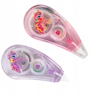 Korektor W Taśmie Myszka Szkolny Biurowy 6m x 5mm Jednorożec Różowy Fioletowy 2