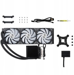 TRYX PANORAMA 360 ARGB AiO Wasserkühlung, 3D-AMOLED-Display - 360mm, schwarz 4