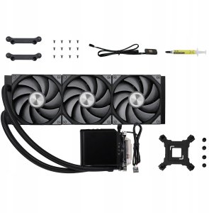 TRYX PANORAMA 360 AiO Wasserkühlung, 3D-AMOLED-Display - 360mm, schwarz 3