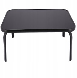 Zestaw Mebli Ogrodowych FIESTA - Stół i 4 Krzesła Metalowe Czarny 11