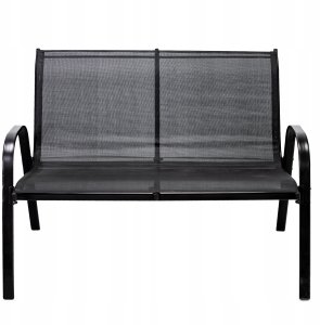 Zestaw Mebli Ogrodowych FIESTA - Stół i 4 Krzesła Metalowe Czarny 6