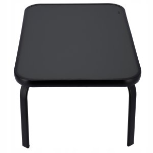 Zestaw Mebli Ogrodowych FIESTA - Stół i 4 Krzesła Metalowe Czarny 10