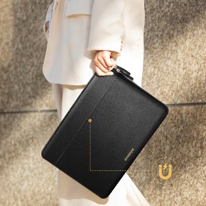 INNOSTYLE TORBA NA LAPTOPA SKÓRZANA 14 WODOODPORNA ETUI LUX LEATHER CZARNA 4