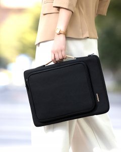 Torba na laptop 14" INNOSTYLE, wodoodporna, etui z paskiem, czarna 2