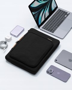 Torba na laptop 14" INNOSTYLE, wodoodporna, etui z paskiem, czarna 4