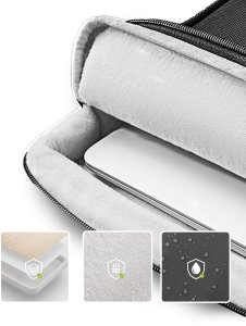Torba na laptop 14" INNOSTYLE, wodoodporna, etui z paskiem, czarna 7