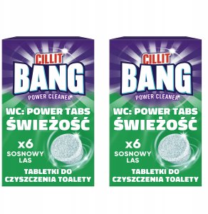 TABLETKI DO CZYSZCZENIA TOALETY CILLIT BANG A6 SOSNOWY LAS 11