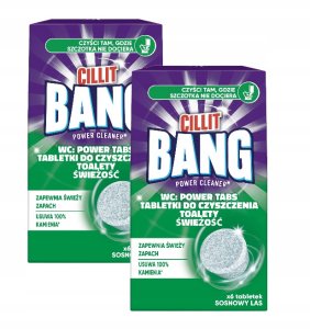 TABLETKI DO CZYSZCZENIA TOALETY CILLIT BANG A6 SOSNOWY LAS 13