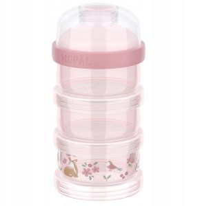 Mepal POJEMNIK NA MLEKO W PROSZKU MIO 3-CZĘŚCIOWY FAIRY GARDEN 108063565406 2