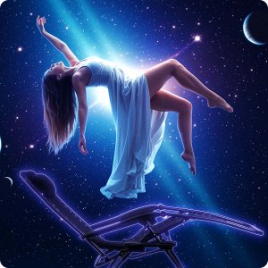 Leżak ogrodowy składany z poduszką Sofotel ChillWell czarny 7